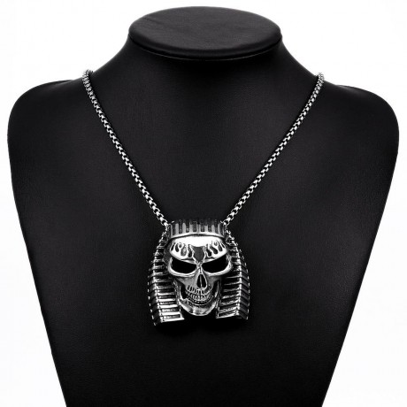 N022 TITANIUM FASHION CHAIN 316L STAINLESS STEEL VINTAGE PENDANT NECKLACE