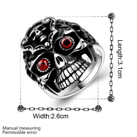 R192 316L STAINLESS STEEL NEW DESIGN FINGER RING FOR MAN (SILVER GRAY, SIZE 8/9/10/11)