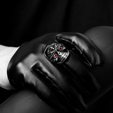 R192 316L STAINLESS STEEL NEW DESIGN FINGER RING FOR MAN (SILVER GRAY, SIZE 8/9/10/11)