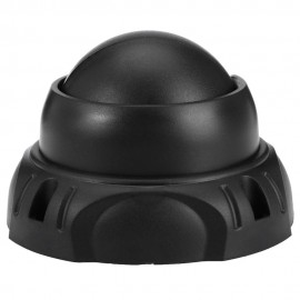REALISTIC DUMMY SURVEILLANCE SECURITY DOME CAMERA WITH FLASHING LED RED LIGHT (BLACK)