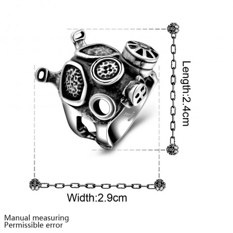 R182 316L STAINLESS STEEL NEW DESIGN FINGER RING FOR MAN (SILVER GRAY, SIZE 8/9/10/11)