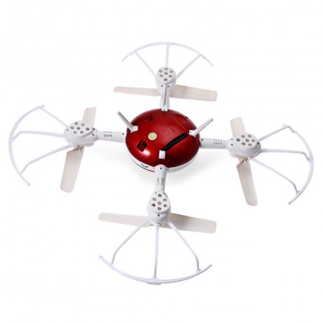 897C001 2.4G 4CH 6-AXIS GYRO 0.3MP CAMERA RTF REMOTE CONTROL QUADCOPTER DRONE TOY (RED)