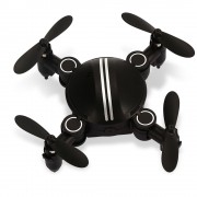 Z201YS MINI FOLDABLE RC DRONE RTF WIFI FPV / 0.3MP CAMERA / 2.4GHZ 4CH 6-AXIS GYRO (BLACK)