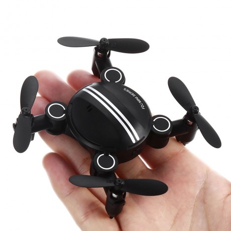Z201YS MINI FOLDABLE RC DRONE RTF WIFI FPV / 0.3MP CAMERA / 2.4GHZ 4CH 6-AXIS GYRO (BLACK)