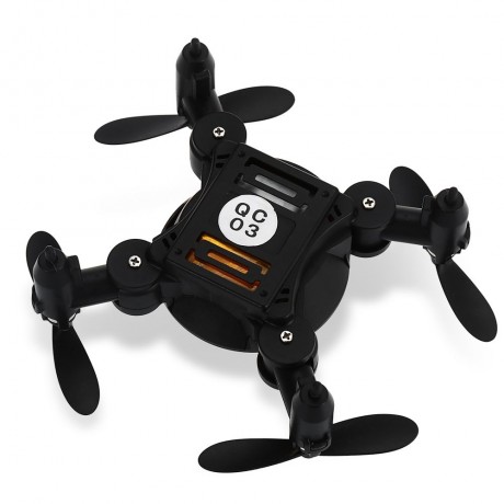 Z201YS MINI FOLDABLE RC DRONE RTF WIFI FPV / 0.3MP CAMERA / 2.4GHZ 4CH 6-AXIS GYRO (BLACK)