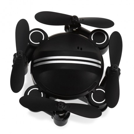 Z201YS MINI FOLDABLE RC DRONE RTF WIFI FPV / 0.3MP CAMERA / 2.4GHZ 4CH 6-AXIS GYRO (BLACK)