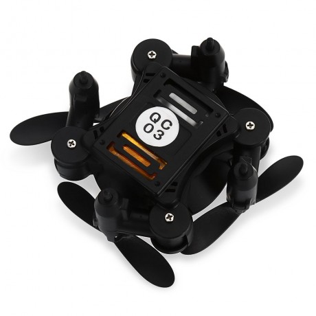 Z201YS MINI FOLDABLE RC DRONE RTF WIFI FPV / 0.3MP CAMERA / 2.4GHZ 4CH 6-AXIS GYRO (BLACK)