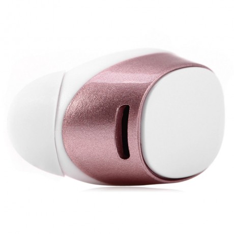 SUPER MINI BLUETOOTH V4.1 HEADSET WITH MICROPHONE SUPPORT MULTI-POINT CONNECTION (ROSE GOL
