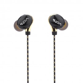 Y1 3.5MM PLUG HIFI STEREO NOISE REDUCTION MUSIC EARPHONES HEADPHONES (GOLDEN)
