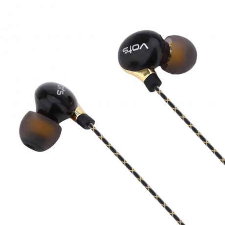 Y1 3.5MM PLUG HIFI STEREO NOISE REDUCTION MUSIC EARPHONES HEADPHONES (GOLDEN)