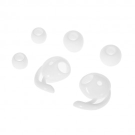QT100 IN-EAR STEREO 3.5MM HIFI SPORT EARPHONE WITH MIC VOLUME CONTROL (WHITE)
