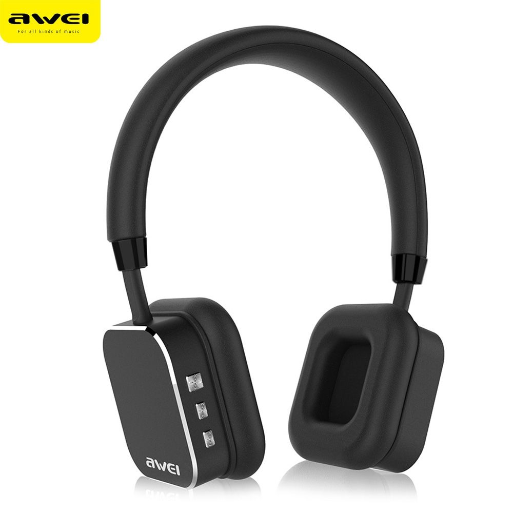 AWEI A900BL BLUETOOTH V4.0 WIRELESS HIFI MUSIC HEADSET HEADPHONES  (BLACK)