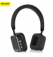AWEI A900BL BLUETOOTH V4.0 WIRELESS HIFI MUSIC HEADSET HEADPHONES  (BLACK)