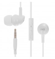 SE371 UNIVERSAL 3.5MM PLUG EARPHONES STEREO MUSIC HEADPHONES (WHITE)