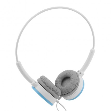 EM300 SUPER BASS STEREO 3.5MM PLUG WIRED HEADSET HEADPHONE (LIGHT BLUE)