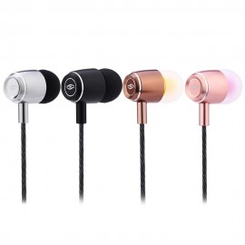 A8 IN-EAR SPORTS HEADSET VOICE CONTROL HEADPHONE EARPHONE STEREO MUSIC (SILVER GRAY)