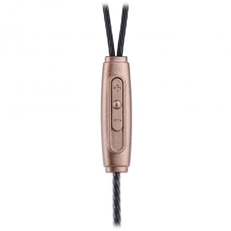 A8 IN-EAR SPORTS HEADSET VOICE CONTROL HEADPHONE EARPHONE STEREO MUSIC (COPPER COLOR)