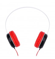 A50 MUSIC HEADPHONE EARPHONE STEREO MUSIC 3.5MM AUX LIGHT WEIGHT (RED)