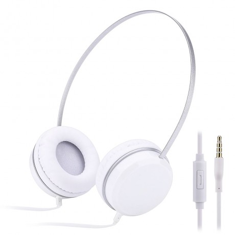 A50 MUSIC HEADPHONE EARPHONE STEREO MUSIC 3.5MM AUX LIGHT WEIGHT (WHITE)