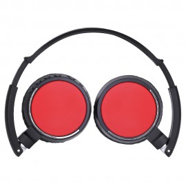 BT - 815 WIRELESS STEREO BLUETOOTH V4.0 EDR HEADPHONE WITH FM RADIO TF CARD SLOT (RED)