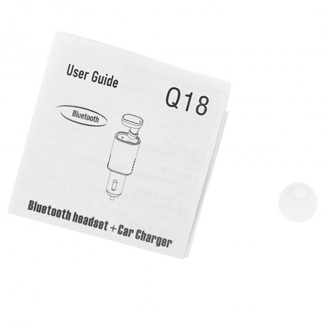 Q18 BLUETOOTH V4.1 WIRELESS BUSINESS SPORT EARPHONES HEADPHONES WITH CAR CHARGER (CHAMPAGN