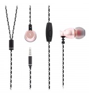 T - 006J 3.5MM HIFI IN-EAR EARPHONES MUSIC HEADPHONES (ROSE GOLD)