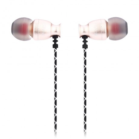 T - 006J 3.5MM HIFI IN-EAR EARPHONES MUSIC HEADPHONES (GOLDEN)