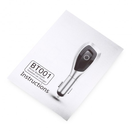 BT001 CAR CHARGER BUSINESS BLUETOOTH V4.1 EARPHONES HEADPHONES WITH AIR CLEANER (ROSE GOLD