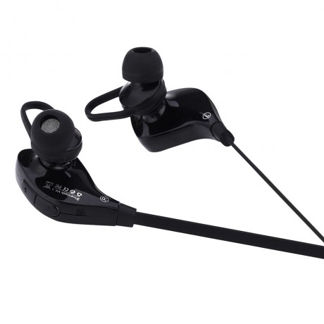 QY7S BLUETOOTH V4.1 WIRELESS NOISE CANCELLING SPORT EARPHONES HEADPHONES (BLACK)