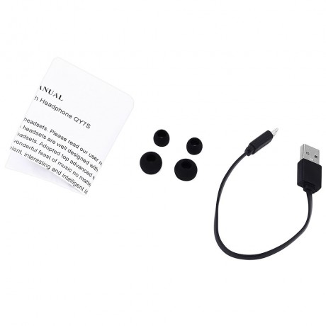 QY7S BLUETOOTH V4.1 WIRELESS NOISE CANCELLING SPORT EARPHONES HEADPHONES (BLACK)