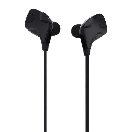 QY7S BLUETOOTH V4.1 WIRELESS NOISE CANCELLING SPORT EARPHONES HEADPHONES (BLACK)
