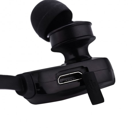 QY7S BLUETOOTH V4.1 WIRELESS NOISE CANCELLING SPORT EARPHONES HEADPHONES (BLACK)