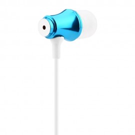 3.5MM PLUG SUPER BASS MUSIC IN-EAR STEREO DRIVE-BY-WIRE EARPHONES HEADPHONES (BLUE)