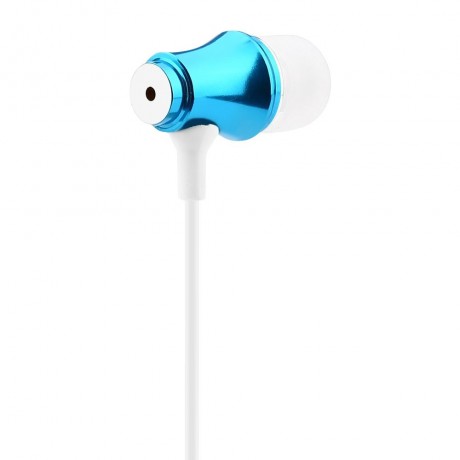 3.5MM PLUG SUPER BASS MUSIC IN-EAR STEREO DRIVE-BY-WIRE EARPHONES HEADPHONES (BLUE)