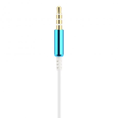 3.5MM PLUG SUPER BASS MUSIC IN-EAR STEREO DRIVE-BY-WIRE EARPHONES HEADPHONES (BLUE)