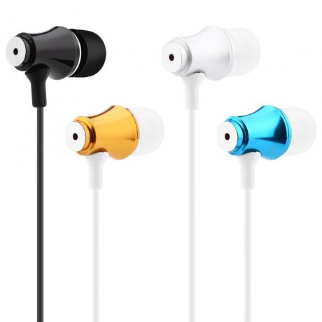 3.5MM PLUG SUPER BASS MUSIC IN-EAR STEREO DRIVE-BY-WIRE EARPHONES HEADPHONES (BLUE)