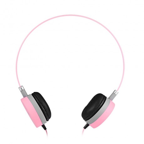 W3 COLORFUL DESIGN WIRED 3.5MM HEADPHONES (PINK)