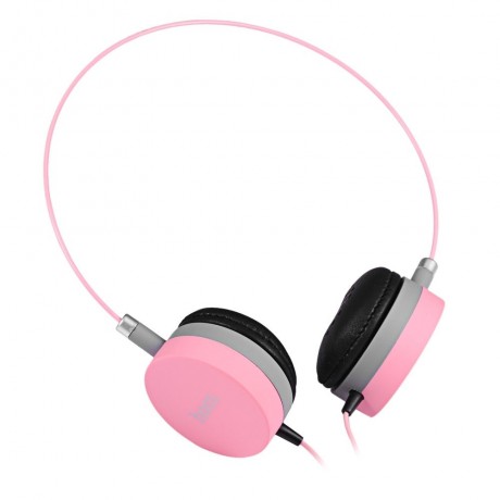 W3 COLORFUL DESIGN WIRED 3.5MM HEADPHONES (PINK)