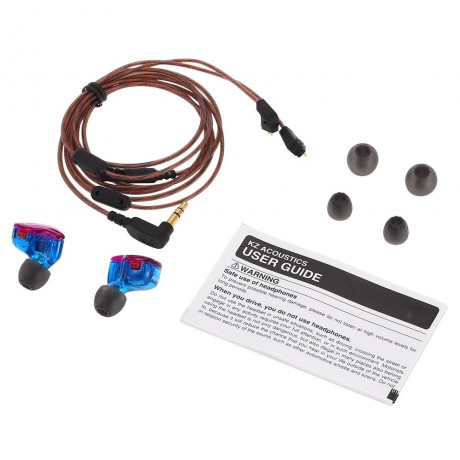 ZST WIRED CABLE DETACHABLE NOISE-CANCELING IN-EAR EARPHONES (COLORMIX, WITHOUT ON-CORD CON