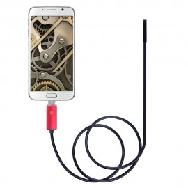 AN99 7MM 2-IN-1 USB MICRO CONNECTOR WATERPROOF 6 LEDS ENDOSCOPE BORESCOPE INSPECTION WIRE 