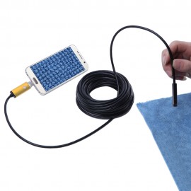 AN99 7MM 2-IN-1 USB MICRO CONNECTOR WATERPROOF 6 LEDS ENDOSCOPE BORESCOPE INSPECTION WIRE 
