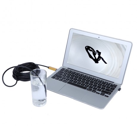 AN99 7MM 2-IN-1 USB MICRO CONNECTOR WATERPROOF 6 LEDS ENDOSCOPE BORESCOPE INSPECTION WIRE 