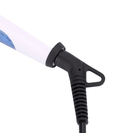 TRAVEL USEFUL SALON SPIRAL CERAMIC CURLING IRON HAIR CURLER (BLUE)