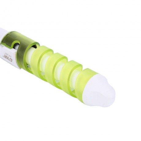 TRAVEL USEFUL SALON SPIRAL CERAMIC CURLING IRON HAIR CURLER (GREEN)