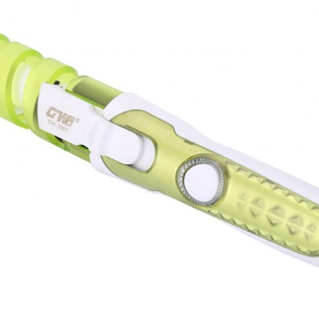 TRAVEL USEFUL SALON SPIRAL CERAMIC CURLING IRON HAIR CURLER (GREEN)