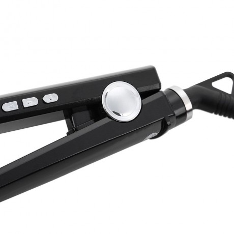 ULTRATHIN HAIR STRAIGHTENER TOURMALINE CERAMIC HEATING PLATE LED DISPLAY NEGATIVE ION CARE