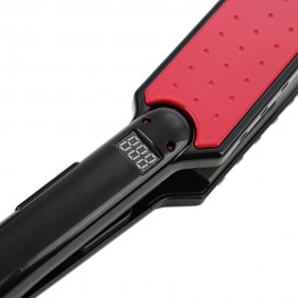 ULTRATHIN HAIR STRAIGHTENER 7 SHAPE TOURMALINE CERAMIC HEATING PLATE LED DISPLAY NEGATIVE 