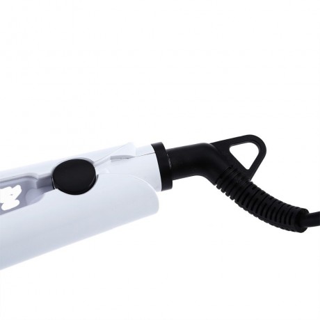 ELECTRIC CERAMIC BRUSH HAIR STRAIGHTENER COMBINE MULTI-FUNCTIONAL STYLING TOOLS (WHITE, EU