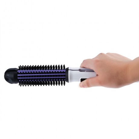 ELECTRIC CERAMIC BRUSH HAIR STRAIGHTENER COMBINE MULTI-FUNCTIONAL STYLING TOOLS (WHITE, EU