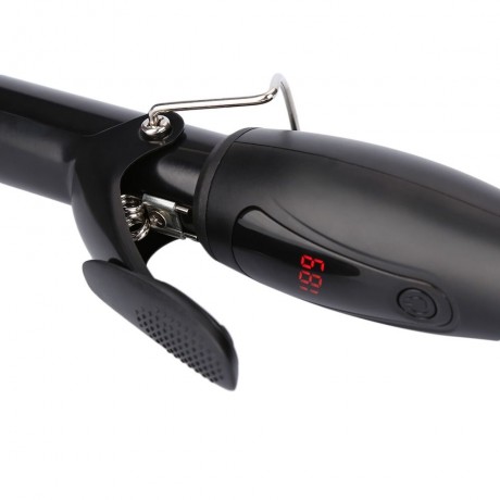 FASHION PORTABLE ELECTRIC HAIR CURLER PERSONAL CLIP TUBE STYLING TOOL (BLACK, US PLUG)